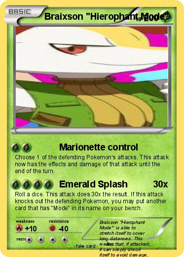 Pokemon Braixson "Hierophant Mode"