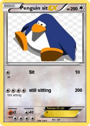 Pokemon Penguin sit
