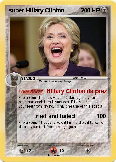 Pokemon super Hillary Clinton