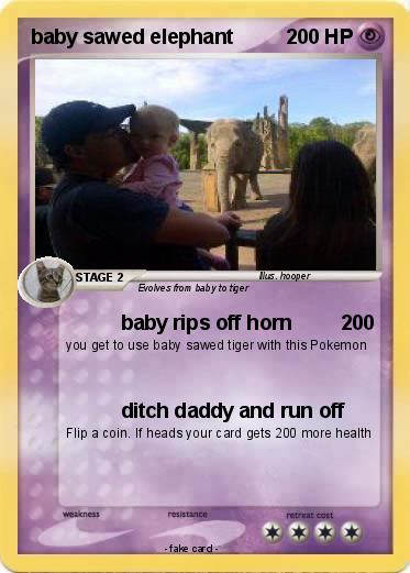 Pokemon baby sawed elephant