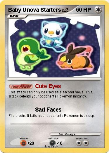 Pokemon Baby Unova Starters