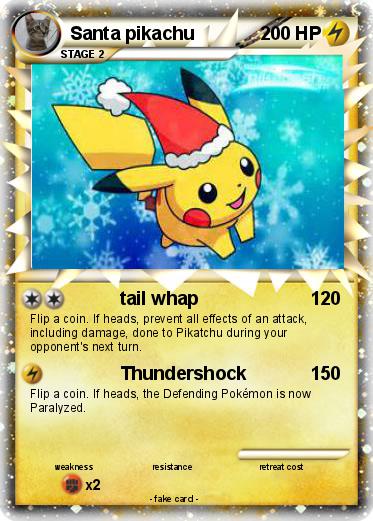 Pokemon Santa pikachu