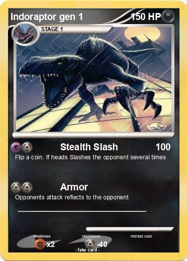 Pokemon Indoraptor gen 1