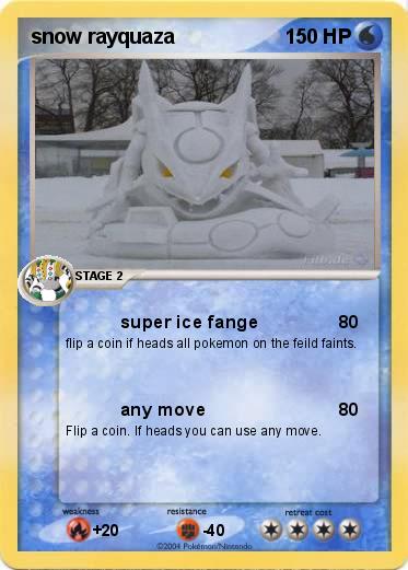 Pokemon snow rayquaza