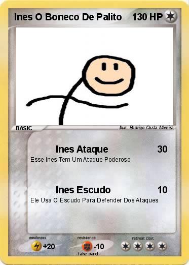 Pokemon Ines O Boneco De Palito