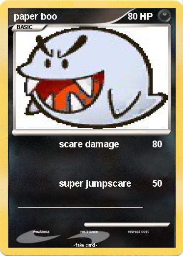 Pokemon paper boo
