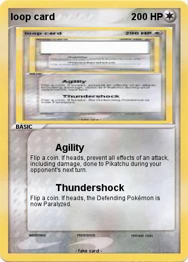 Pokemon loop card