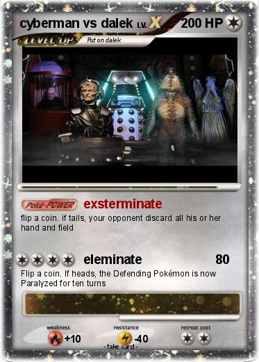 Pokemon cyberman vs dalek