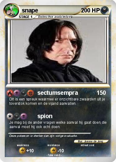 Pokemon snape