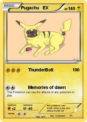 Pokemon Pugachu   EX