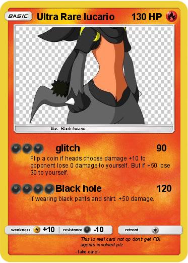 Pokemon Ultra Rare lucario