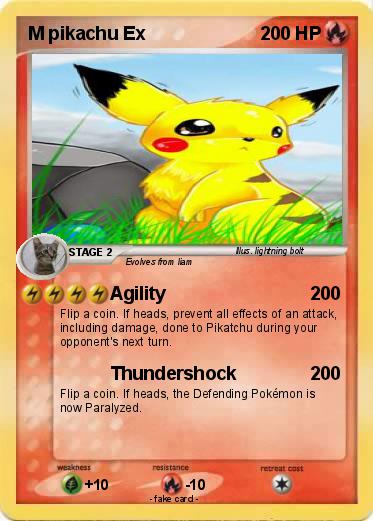 Pokemon M pikachu Ex