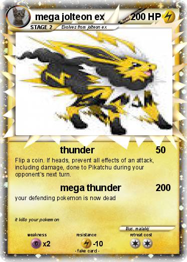 Pokemon mega jolteon ex