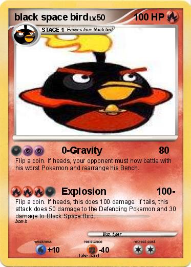 Pokemon black space bird