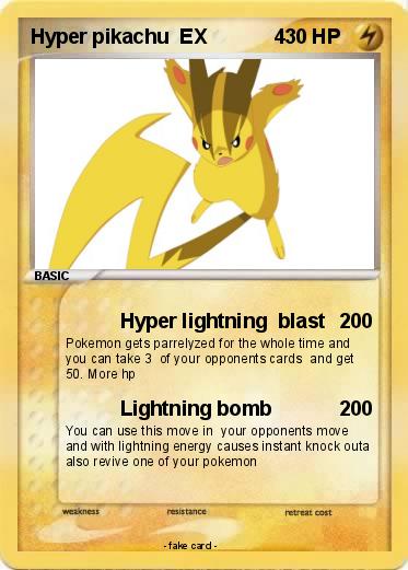 Pokemon Hyper pikachu  EX            4