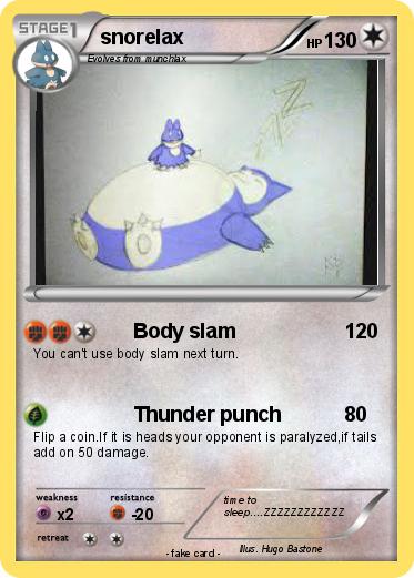 Pokemon snorelax