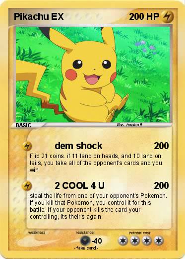 Pokemon Pikachu EX