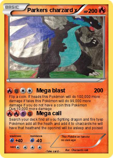 Pokemon Parkers charzard x
