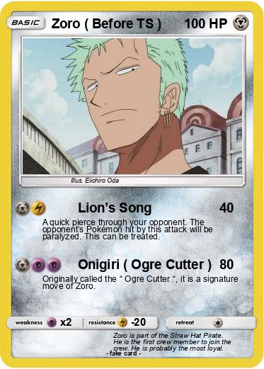 Pokemon Zoro ( Before TS )