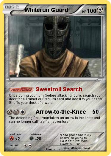 Pokemon Whiterun Guard