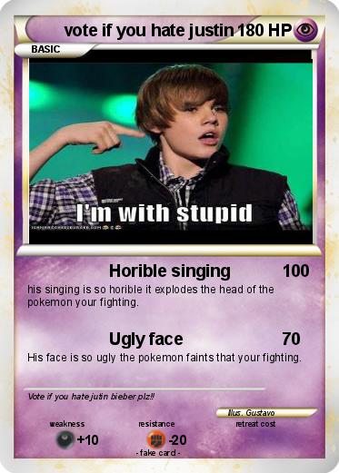 Pokemon vote if you hate justin