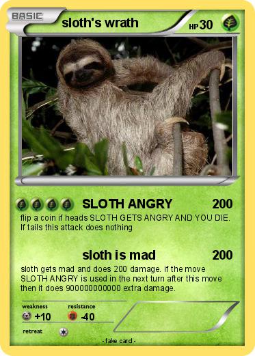 Pokemon sloth's wrath