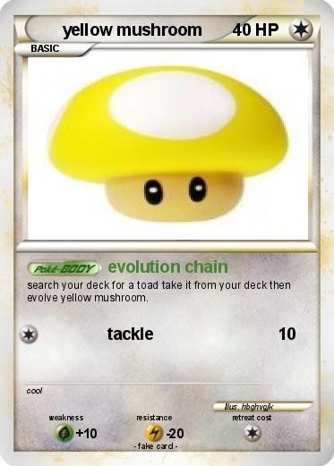 Pokemon yellow mushroom