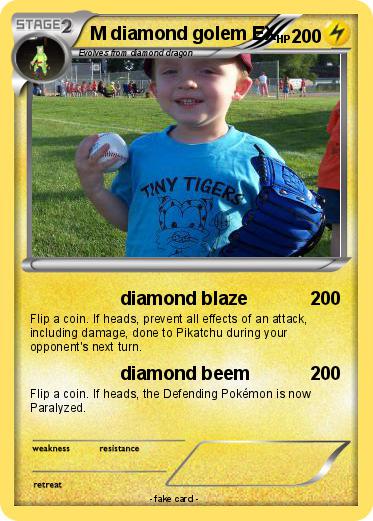 Pokemon M diamond golem EX
