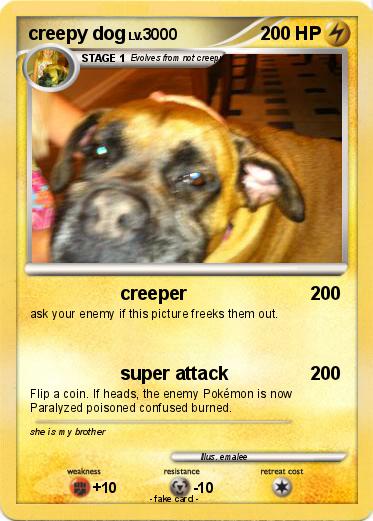 Pokemon creepy dog