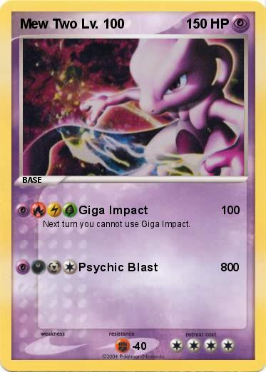 Pokemon Mew Two Lv. 100