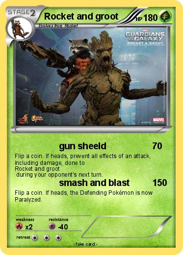 Pokemon Rocket and groot