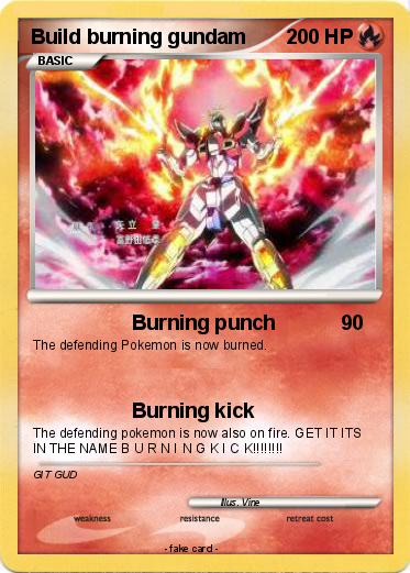 Pokemon Build burning gundam