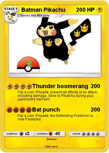 Pokemon Batman Pikachu