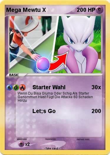 Pokemon Mega Mewtu X