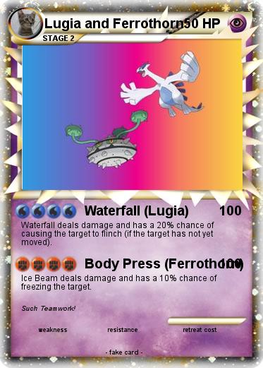 Pokemon Lugia and Ferrothorn