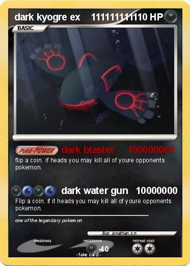 Pokemon dark kyogre ex    111111111