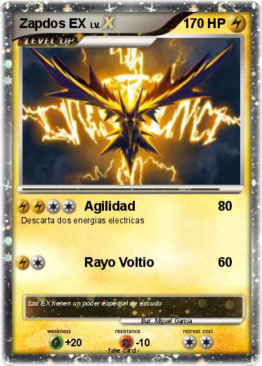 Pokemon Zapdos EX