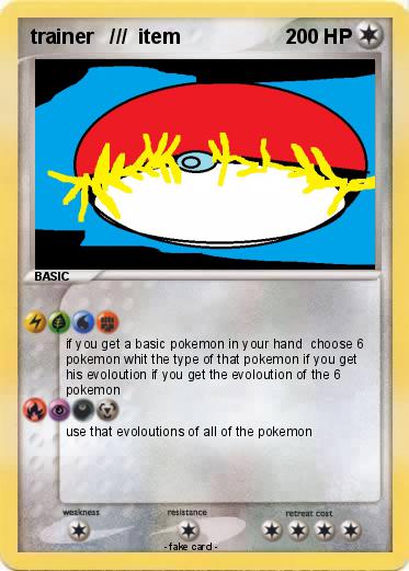 Pokemon trainer   ///  item