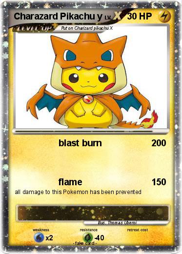 Pokemon Charazard Pikachu y