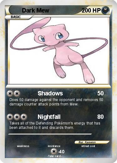 Pokemon Dark Mew