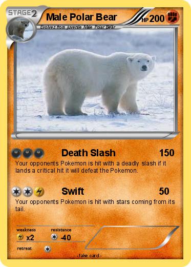 Pokemon Male Polar Bear