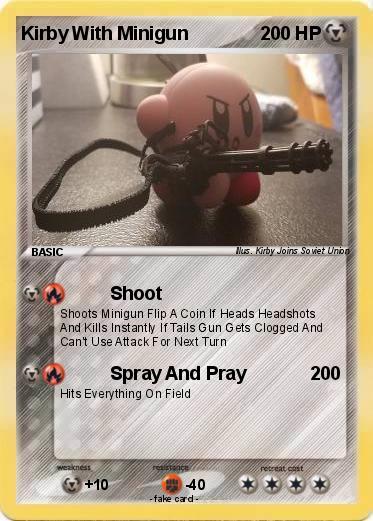 Pokemon Kirby With Minigun