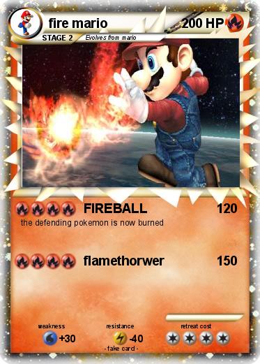 Pokemon fire mario