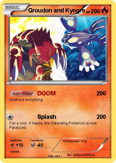 Pokemon Groudon and Kyogre