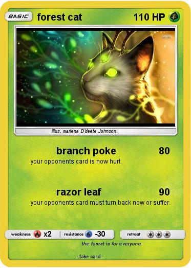 Pokemon forest cat