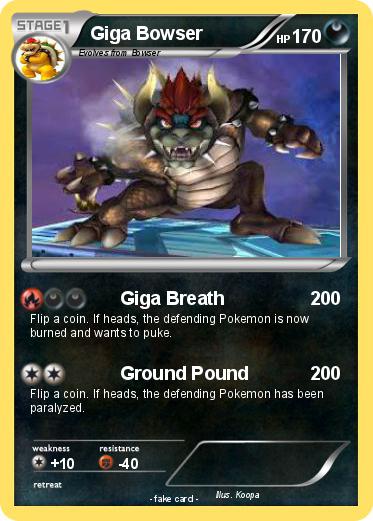Pokemon Giga Bowser