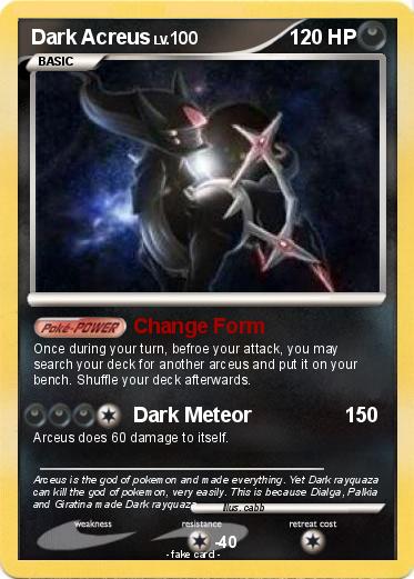 Pokemon Dark Acreus