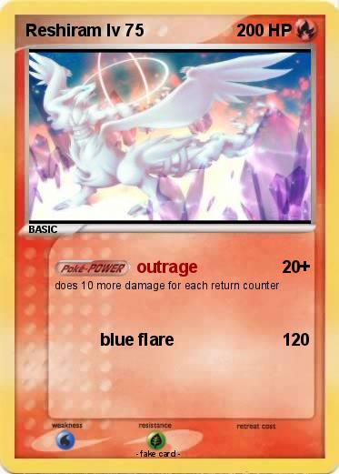 Pokemon Reshiram lv 75