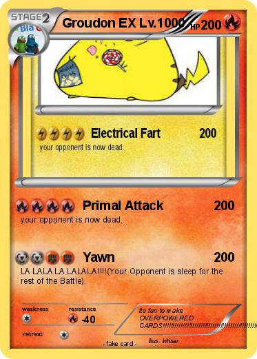 Pokemon Groudon EX Lv.1000
