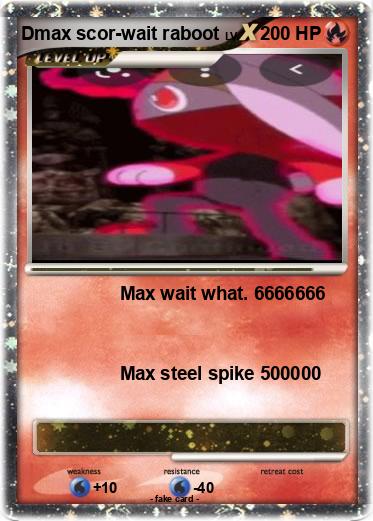 Pokemon Dmax scor-wait raboot